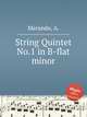 String Quintet No.1 in B-flat minor, Marando, A. 