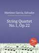 String Quartet No.1, Op.22, 