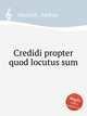 Credidi propter quod locutus sum, Mattioli, Andrea 