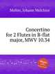 Concertino for 2 Flutes in B-flat major, MWV 10.34, Molter, Johann Melchior 
