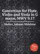 Concertino for Flute, Violin and Viola in G major, MWV 9.17, Molter, Johann Melchior 