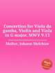 Concertino for Viola da gamba, Violin and Viola in G major, MWV 9.13, Molter, Johann Melchior 