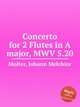 Concerto for 2 Flutes in A major, MWV 5.20, Molter, Johann Melchior 