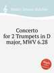 Concerto for 2 Trumpets in D major, MWV 6.28, Molter, Johann Melchior 