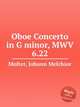 Oboe Concerto in G minor, MWV 6.22, Molter, Johann Melchior 