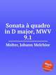 Sonata quadro in D major, MWV 9.1, Molter, Johann Melchior 