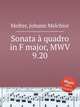 Sonata quadro in F major, MWV 9.20, Molter, Johann Melchior 