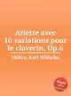 Ariette avec 10 variations pour le clavecin, Op.6, 