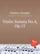 Violin Sonata No.4, Op.15, Onslow, Georges 