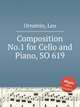 Composition No.1 for Cello and Piano, SO 619, Ornstein, Leo 