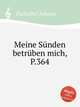 Meine Snden betrben mich, P.364, Johann Pachelbel 