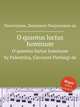 O quantus luctus hominum. O quantus luctus hominum by Palestrina, Giovanni Pierluigi da, Palestrina, Giovanni Pierluigi da 