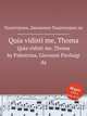 Quia vidisti me, Thoma. Quia vidisti me, Thoma by Palestrina, Giovanni Pierluigi da, Palestrina, Giovanni Pierluigi da 