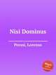 Nisi Dominus, Perosi, Lorenzo 