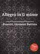 Allegro in G minor, Pescetti, Giovanni Battista 