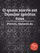 O quam suavis est Domine spiritus tuus, Pisticci, Atanasio da 