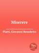 Miserere, Platti, Giovanni Benedetto 