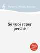 Se vuoi saper perch, Porpora, Nicola Antonio 