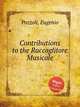 Contributions to the Raccoglitore Musicale, Pozzoli, Eugenio 