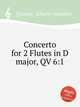 Concerto for 2 Flutes in D major, QV 6:1, Quantz, Johann Joachim 