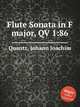 Flute Sonata in F major, QV 1:86, Quantz, Johann Joachim 