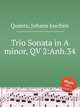 Trio Sonata in A minor, QV 2:Anh.34, Quantz, Johann Joachim 
