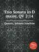 Trio Sonata in D major, QV 2:14, Quantz, Johann Joachim 