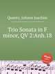 Trio Sonata in F minor, QV 2:Anh.18, Quantz, Johann Joachim 