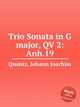 Trio Sonata in G major, QV 2:Anh.19, Quantz, Johann Joachim 