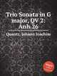 Trio Sonata in G major, QV 2:Anh.26, Quantz, Johann Joachim 