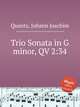 Trio Sonata in G minor, QV 2:34, Quantz, Johann Joachim 