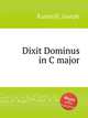 Dixit Dominus in C major, Rastrelli, Joseph 