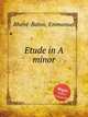 Etude in A minor, 