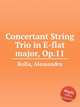 Concertant String Trio in E-flat major, Op.11, Rolla, Alessandro 
