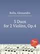 3 Duos for 2 Violins, Op.4, Rolla, Alessandro 