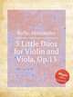 3 Little Duos for Violin and Viola, Op.13, Rolla, Alessandro 