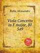 Viola Concerto in F major, BI 549, Rolla, Alessandro 