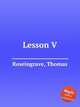 Lesson V, Roseingrave, Thomas 