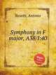 Symphony in F major, A38/I:40, Rosetti, Antonio 