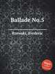 Ballade No.5, Rzewski, Frederic 