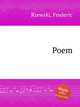 Poem, Rzewski, Frederic 