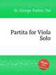 Partita for Viola Solo, St. George Tucker, Tui 