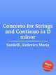 Concerto for Strings and Continuo in D minor, Sardelli, Federico Maria 