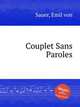 Couplet Sans Paroles, Sauer, Emil von 