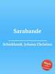 Sarabande, Schickhardt, Johann Christian 