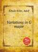 Variations in G major, Schulz-Evler, Adolf 