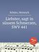 Liebster, sagt in sssem Schmerzen, SWV 441, 