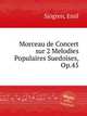 Morceau de Concert sur 2 Melodies Populaires Suedoises, Op.45, 
