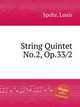 String Quintet No.2, Op.33/2, Spohr, Louis 