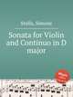 Sonata for Violin and Continuo in D major, Stella, Simone 